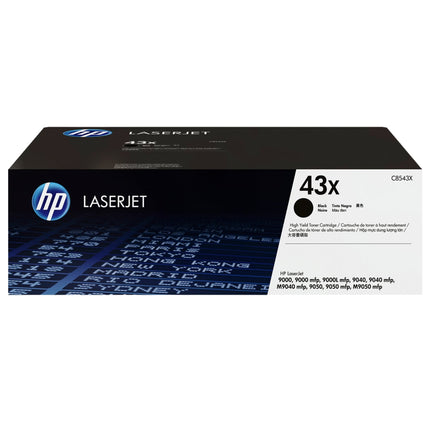 HP 43X Black Toner Cartridge, C8543X