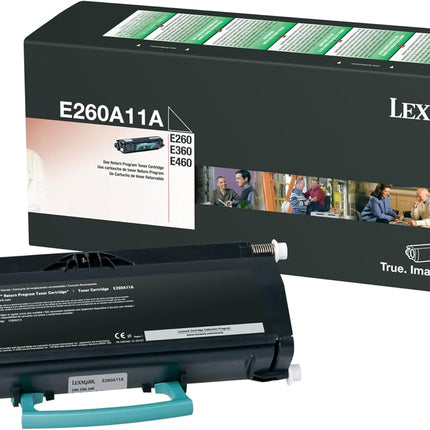 Original Lexmark E260 Standard Yield Black Toner Cartridge,E260A11A