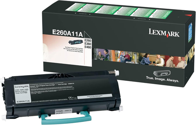 Original Lexmark E260 Standard Yield Black Toner Cartridge,E260A11A