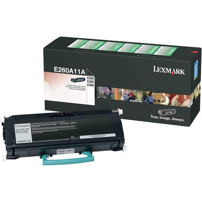 Original Lexmark E260 Standard Yield Black Toner Cartridge,E260A11A