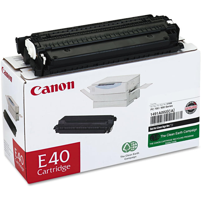Genuine Canon E40 High Yield Black Toner Cartridge, 1491A002AA