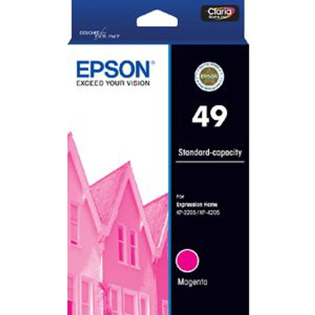 Original Epson 49 Standard Yield Magenta Ink Cartridge, C13T10E392