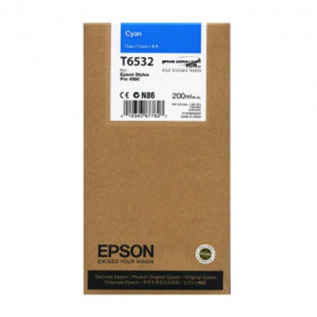 Epson T653 Cyan Ink Cartridge, T653200