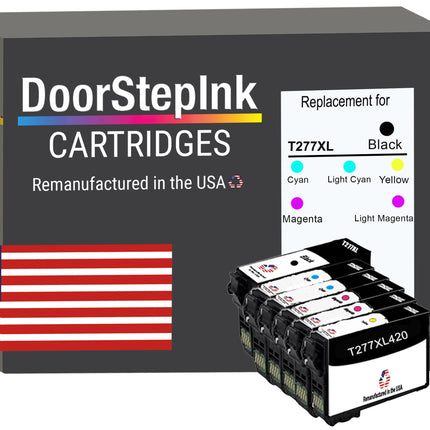 DoorStepInk Brand for Epson T277XL High Yield Remanufactured in USA Ink Cartridge,6-Pack