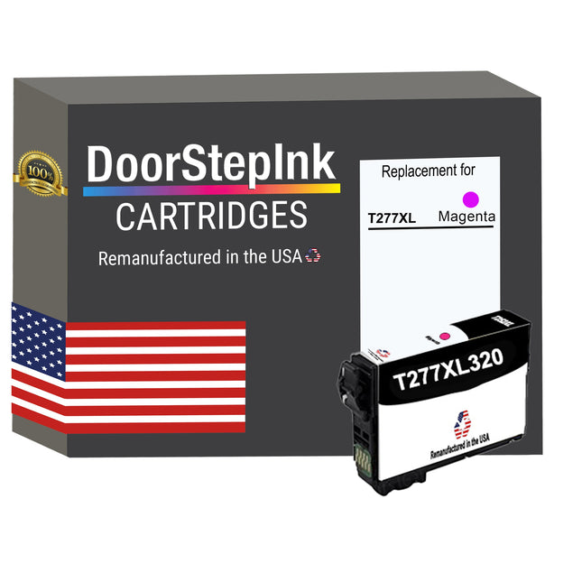 DoorStepInk Brand for Epson T277XL High Yield Magenta Remanufactured in USA Ink Cartridge,T277XL320