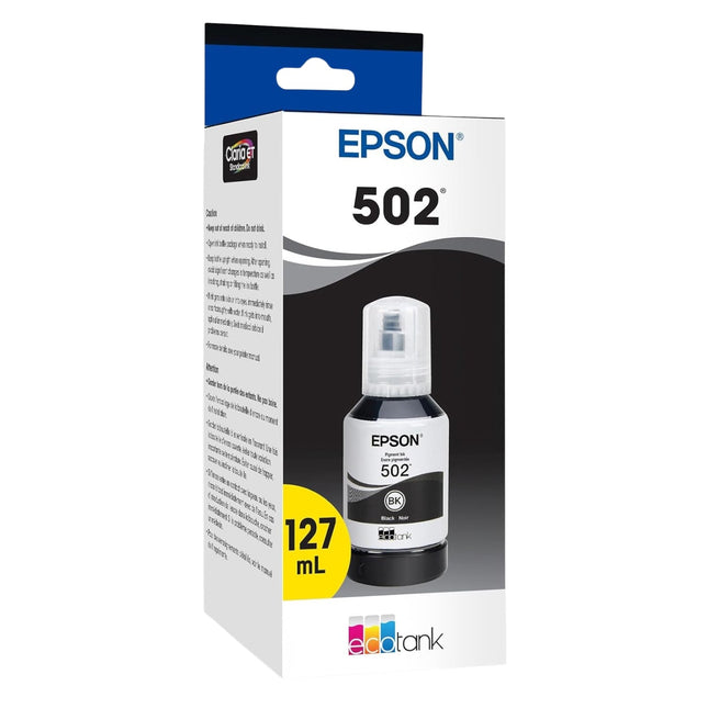 Epson T502 Black Standard Yield Ink Bottle (T502120-S)