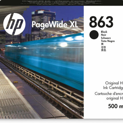 HP 863 500-ml Black Pagewide XL Ink Cartridge, F9K41A