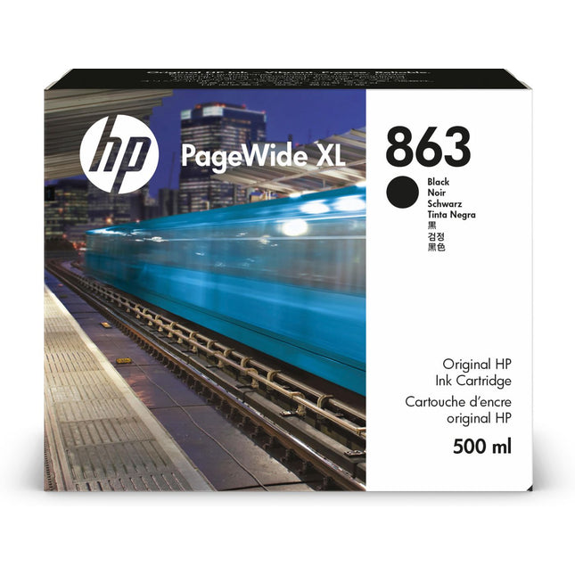 HP 863 500-ml Black Pagewide XL Ink Cartridge, F9K41A