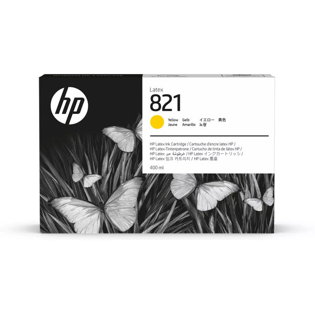 Genuine HP 821 400ml High-Yield Yellow Latex Ink Cartridge, G0Y88A