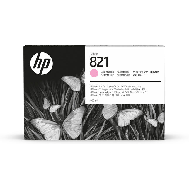 Genuine HP 821 400ml High-Yield Light Magenta Latex Ink Cartridge, G0Y91A