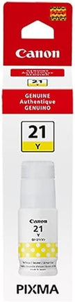 Genuine Canon GI-21 Standard Yield Yellow Ink Bottle, 4539C001