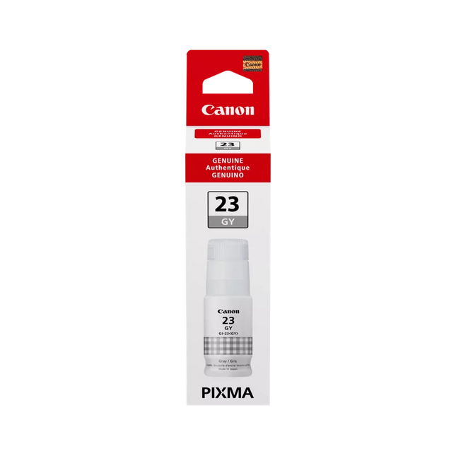 Genuine Canon GI-23 Standard-Yield Gray Ink Bottle, 4705C001