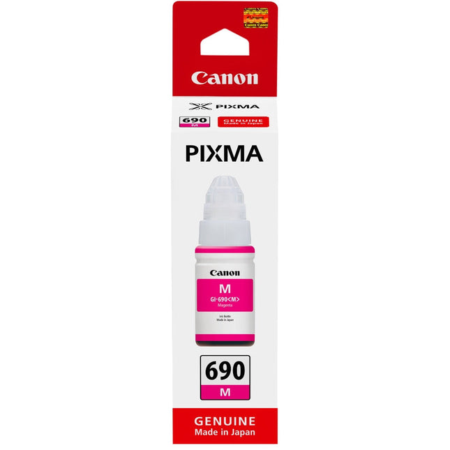 Genuine Canon GI-690 High-Yield Magenta Ink Bottle, GI-690M