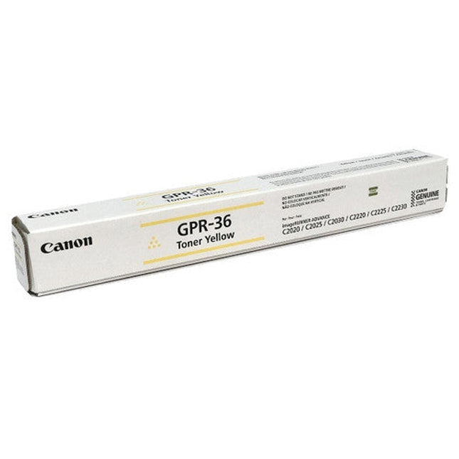 Original Canon GPR-36 Standard Yield Yellow Toner Cartridge, 3785B003AA