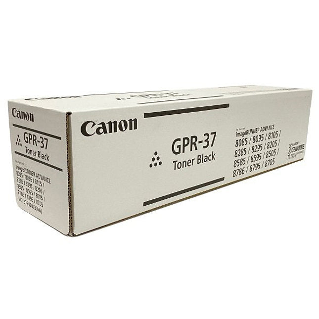 Original Canon GPR-37 Standard Yield Black Toner Cartridge, 3782B003AA