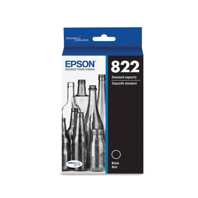 Epson 822 Standard Yield Black Single Ink Cartridge.