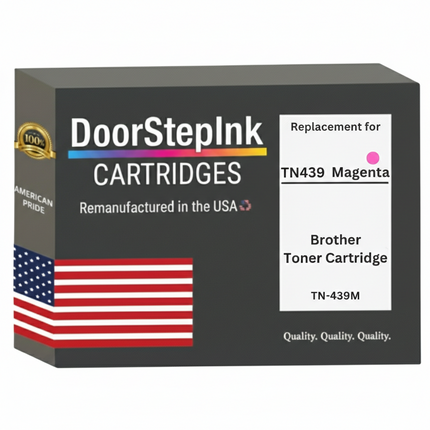 DoorStepInk Brand For Brother TN439M High Yield Magenta Remanufactured in the USA Toner Cartridge,TN439M