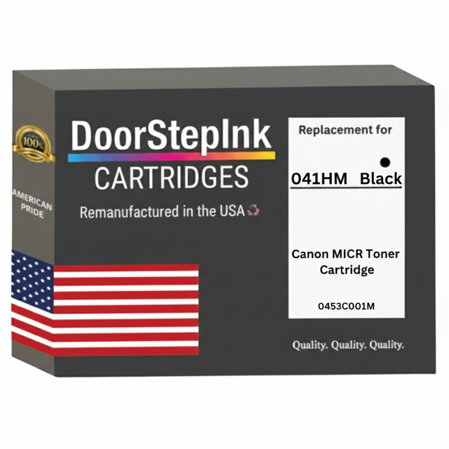 DoorStepInk Brand For Canon 041HM High Yield Black Remanufactured in the USA Toner Cartridge, 0453C001M