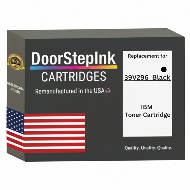 DoorStepInk Brand For IBM IP1850 High Yield Black Remanufactured in the USA LaserJet Toner Cartridge,39V2969