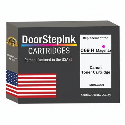 DoorStepInk Brand For Canon 069H High Yield Magenta Remanufactured in the USA Toner Cartridge,CAN069HM