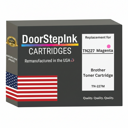 DoorStepInk Brand For Brother TN227M High Yield Magenta Remanufactured in the USA Toner Cartridge,TN227M