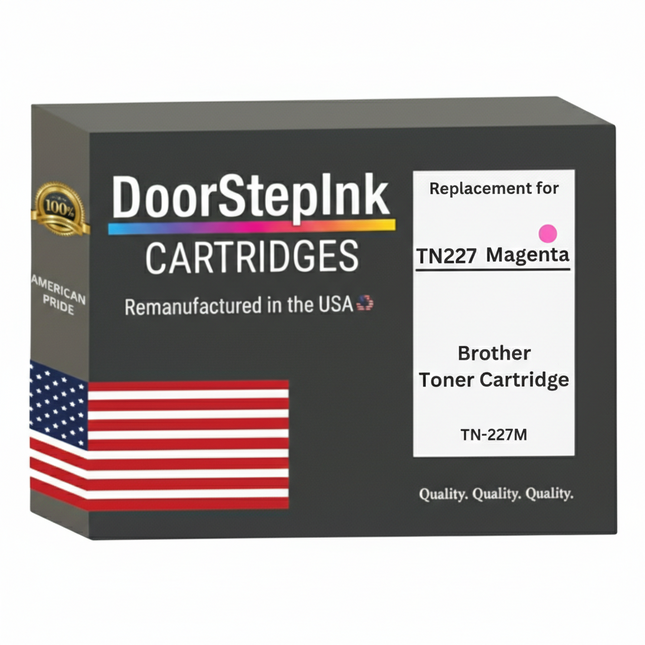 DoorStepInk Brand For Brother TN227M High Yield Magenta Remanufactured in the USA Toner Cartridge,TN227M