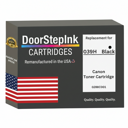 DoorStepInk Brand For Canon 039H High Yield Black Remanufactured in the USA Toner Cartridge, 0288C001