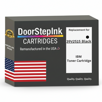 DoorStepInk Brand For IBM IP1892 High Yield Black Remanufactured in the USA LaserJet Toner Cartridge,39V2515