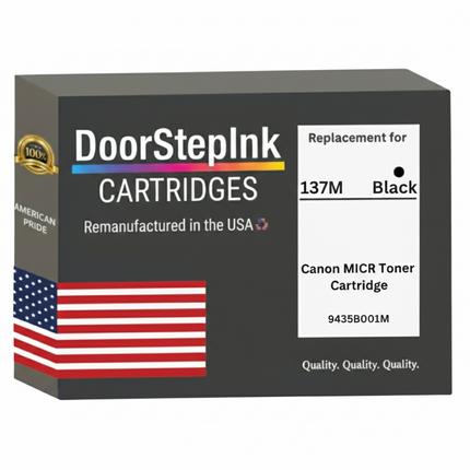 DoorStepInk Brand For Canon 137M High Yield Black Remanufactured in the USA Toner Cartridge, 9435B001M