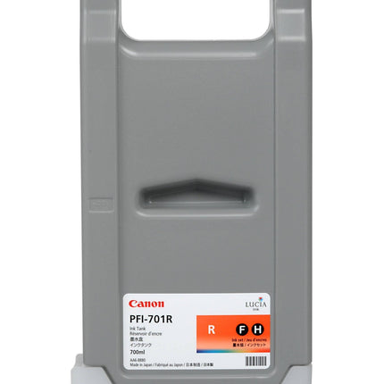 Genuine Canon 700ml PFI-701 Red High-Yield Ink Cartridge, 0906B001AA