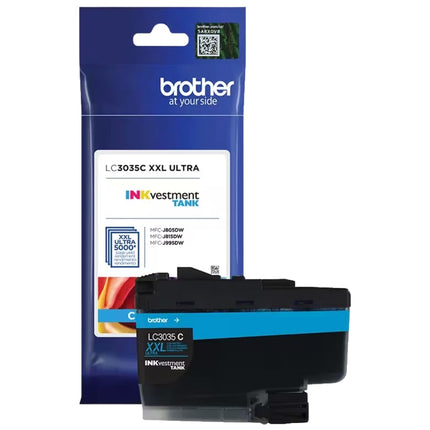 Genuine Brother LC3035C XXL Cyan Ultra High-Yield INKvestment Ink Tank
