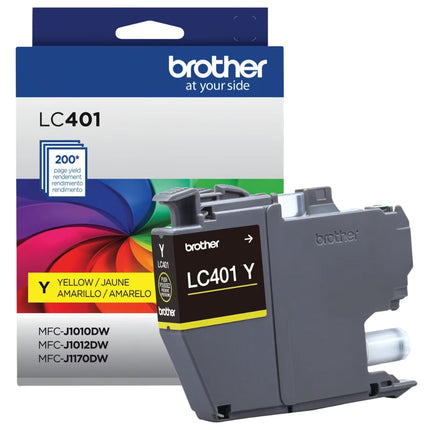 Genuine Brother LC401 Yellow Ink Cartridge