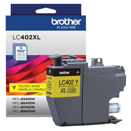 Genuine Brother LC402XLY High Yield Yellow Ink Cartridge