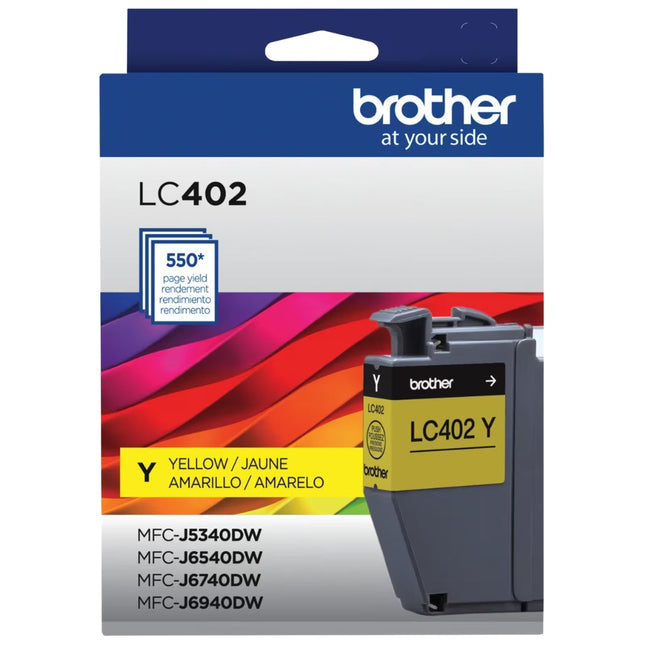 Genuine Brother LC402Y Standard Yield Yellow Ink Cartridge