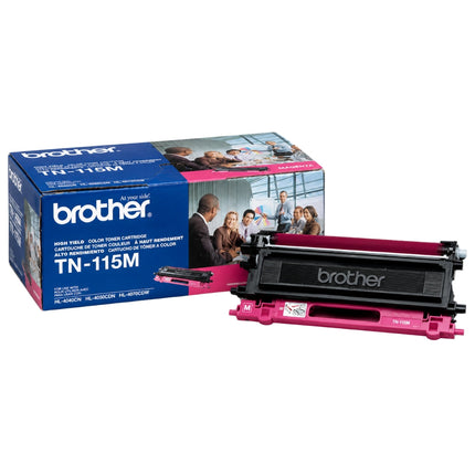 Genuine Brother TN115M Magenta High-Yield Toner Cartridge, TN-115M