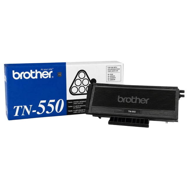 Genuine Brother (TN550) Standard-Yield Black Toner Cartridge, TN-550