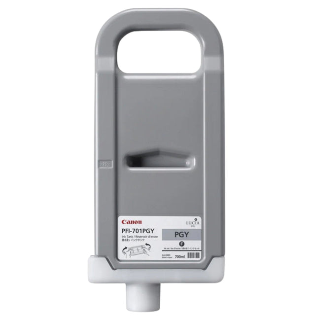 Genuine Canon 700ml PFI-701 Photo Gray High-Yield Ink Cartridge, 0910B001AA