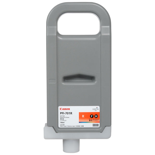 Genuine Canon 700ml PFI-701 Red High-Yield Ink Cartridge, 0906B001AA
