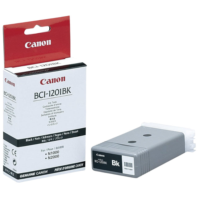 Genuine Canon BCI-1201 Black Standard-Yield Ink Cartridge, BCI-1201BK