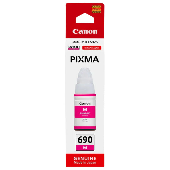 Genuine Canon GI-690 High-Yield Magenta Ink Bottle, GI-690M