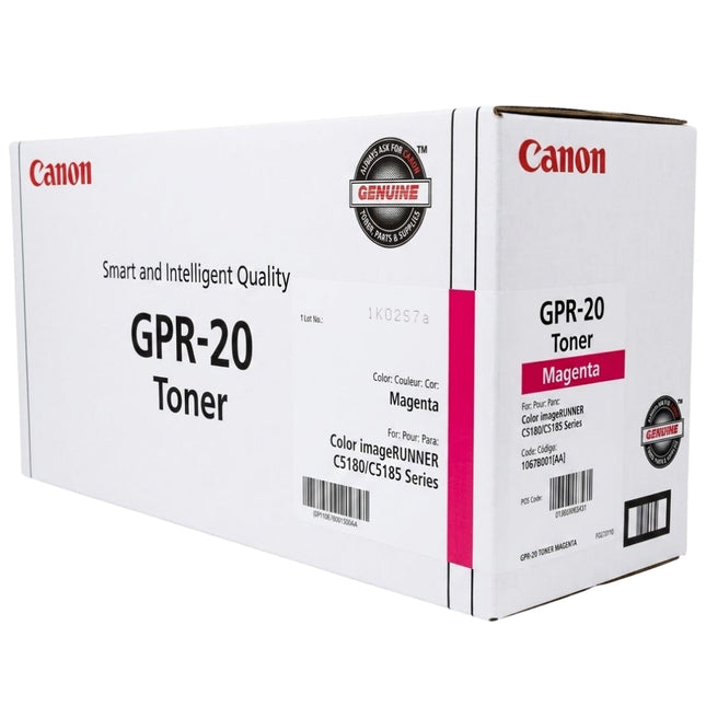 Genuine Canon GPR-20 Magenta Toner Cartridge, 1067B001