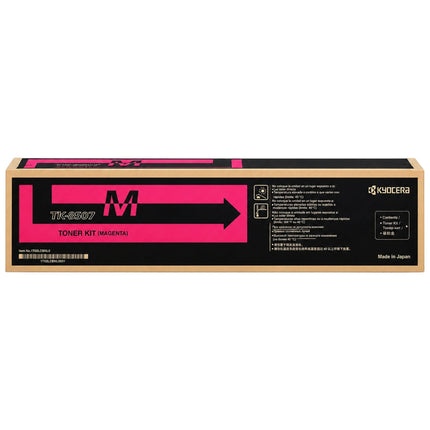 Genuine Kyocera TK-8507 Standard-Yield Magenta Toner Cartridge, TK-8507M