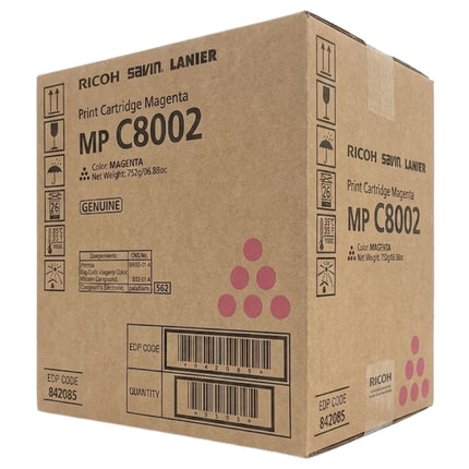 Genuine Ricoh MP C8002 High Yield Magenta Toner Cartridge, 842085