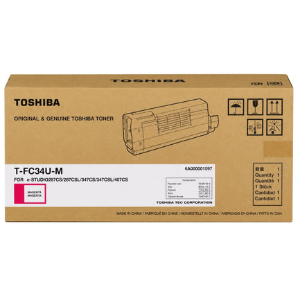 Genuine Toshiba T-FC34U-M Magenta Toner Cartridge