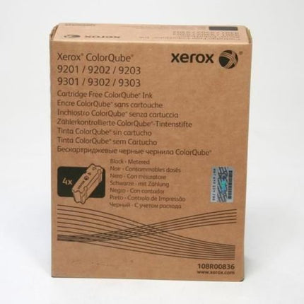 Genuine Xerox 108R00832 Black (4 Pack) Solid Ink ColorStix