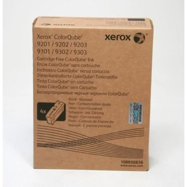 Genuine Xerox 108R00832 Black (4 Pack) Solid Ink ColorStix