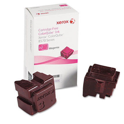 Genuine Xerox ColorQube 8570 / 8580 Magenta Solid Ink Pack (2 Sticks) (108R00927)