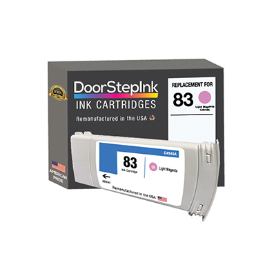 DoorStepInk Remanufactured in the USA Ink Cartridge for HP 83 UV 680mL (C4945A) Light Magenta