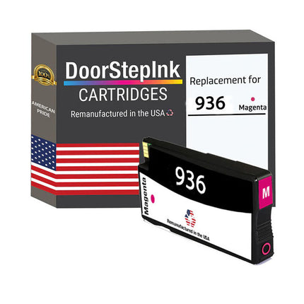 DoorStepInk Brand for HP 936 (4S6V0LN) Magenta Remanufactured in the USA Ink Cartridge
