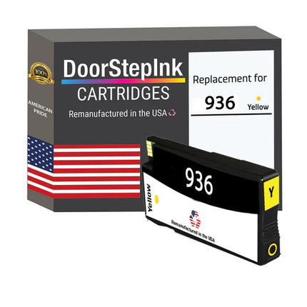 DoorStepInk Brand for HP 936 (4S6V1LN) Yellow Remanufactured in the USA Ink Cartridge